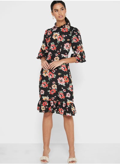 Buy Floral Print Dress in Saudi Arabia