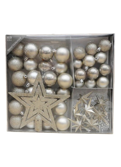 Buy 45-Piece Hanging Decoration Set, Silver in UAE