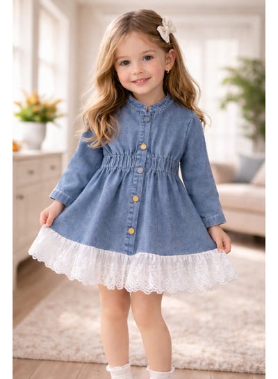 baby girl denim dress with long sleeve white shirt underneath Amazon.com: BiggerStore Fashion Kids Toddler Baby Girl Half/Long Sleeve Denim Tunic Jean Shirt Dress with Belt for Girl 1-5T (Blue, 12-18 Months): Clothing, Shoes & Jewelry