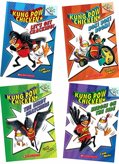 Buy Kung Pow Chicken Set of 4 Books in UAE