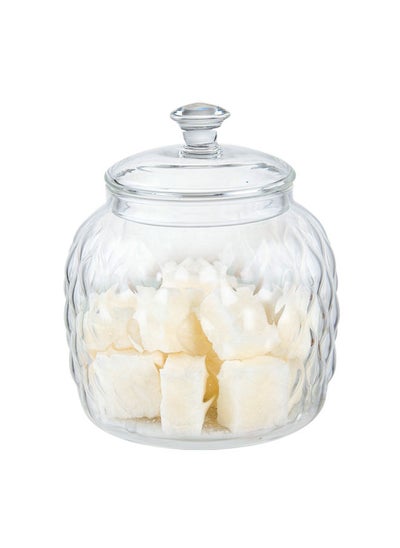 Buy Glass Sugar Bowl 500 Milliliter Clear in Saudi Arabia