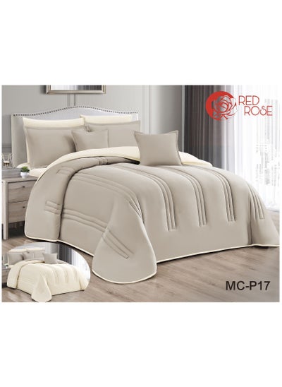 Buy Double-sided comforter set, consisting of 8 pieces, microfiber comforter, size 240 x 260 cm. in Saudi Arabia