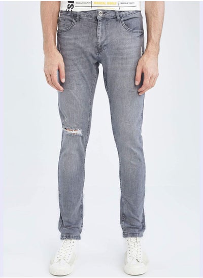 Buy Skinny Comfort Fit Distressed Jeans in UAE