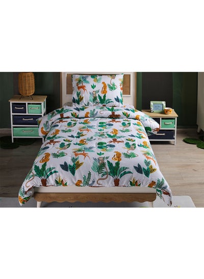 اشتري Jungle 2-Piece Comforter Set Ochre 135X220cm في الامارات