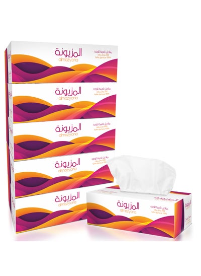 Buy almazyona Facial Tissue Paper Box Soft and Silky 200 Sheets 1Ply Pack of 5. Exceptional Softness for Everyday Comfort in UAE