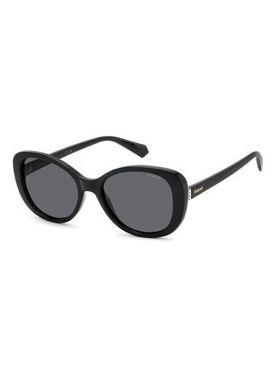 Buy Women's Polarized Rectangular Sunglasses - Pld 4154/S/X Black Millimeter - Lens Size: 55 Mm in UAE
