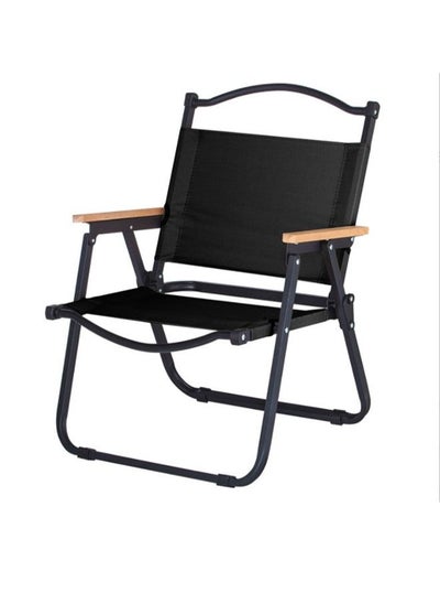 Buy Portable Folding Outdoor Camping Chair  Black in Saudi Arabia