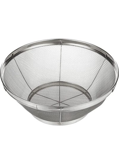 Buy Minex Wire Basket Stainless Steel Strainer Dishwasher Safe SM201 31cm in UAE