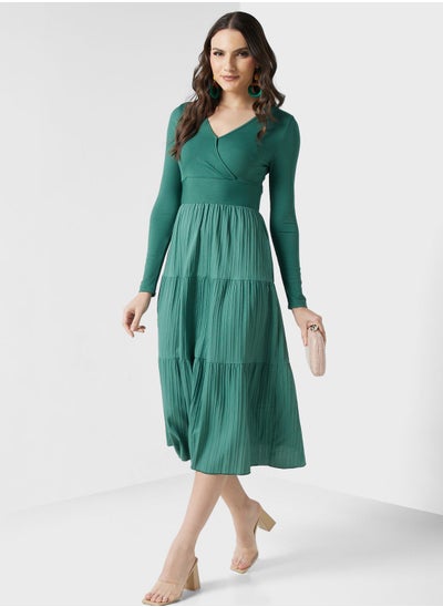 اشتري Long Sleeve Tiered Dress في الامارات