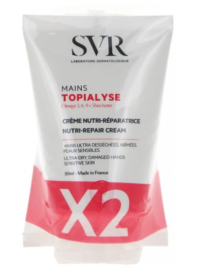 اشتري Topialyse Nutri-Repair Cream Hands 2 x 50ml في الامارات