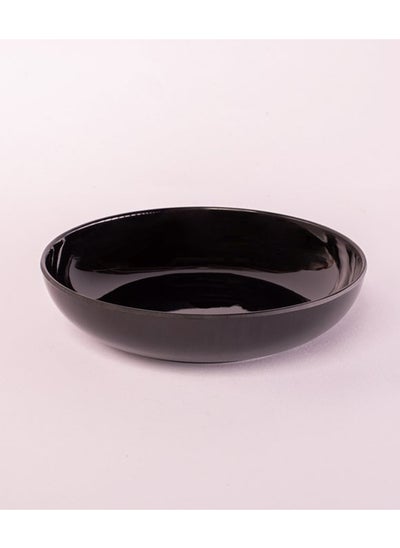 Buy Bright Designs Melamine Deep Dish 
Set of 6 (D 22cm H 5cm) Black in Egypt