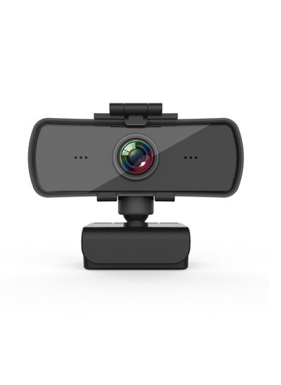 اشتري Webcam HD 1080p Microphone 360 Degrees Rotation Black في السعودية