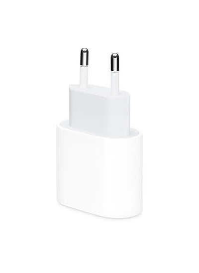 Buy 20W USB-C Power Adapter 2PIN (EU) PLUG white in Saudi Arabia