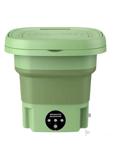 Buy SYOSI Portable Mini Washing Machine, 8L Large Capacity Suitable for Washing Baby Clothes, Underwear, Socks, Portable Washer Machine for Apartments, Dormitories, RV and More Green in UAE