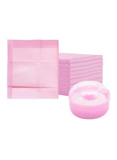 Buy Pack of 2 Disposable Changing Mats Baby Powder Puff in UAE