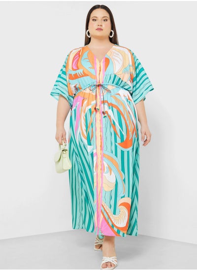 Buy Printed A Line Maxi Dress in UAE