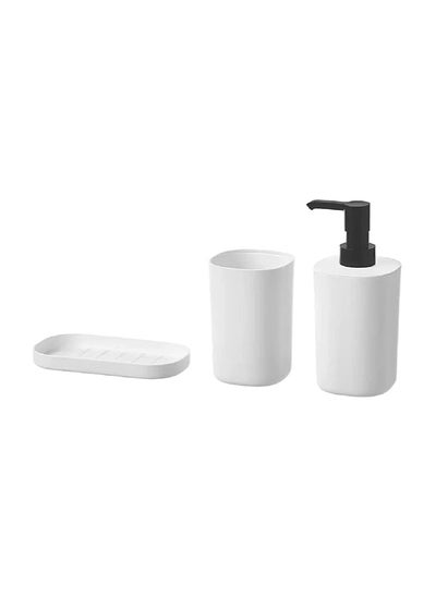 Buy STORAVAN 3-Piece Bathroom Set,White,Small in Egypt