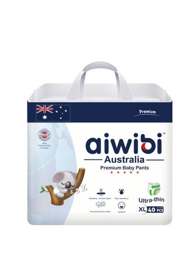 Buy Aiwibi 40Count Premium Baby Diaper Pants 12-17 KG Super Soft and Breathable Baby Pants Diaper Ultra-thin Style Disposable Diaper Pants Size 5  (XL) in UAE