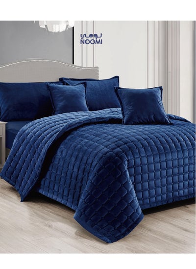 Buy Soft Velvet Bedspread 6 Pieces Double 240X220 in Saudi Arabia