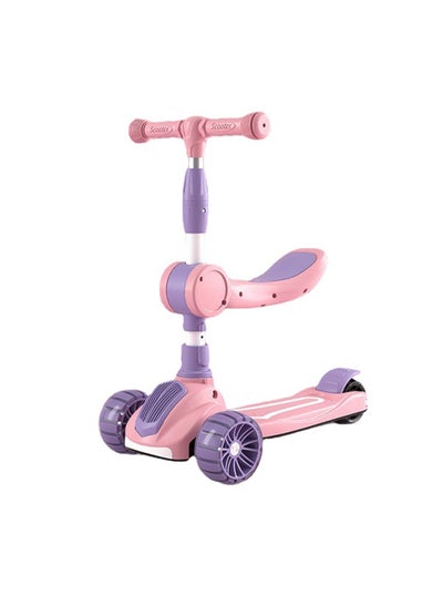 Buy Scooter Children's Scooter 2-6-8 Years Old 3-in-1 Can Sit and Ride Boys and Girls Scooting Single-Footed Yo-Yo in UAE