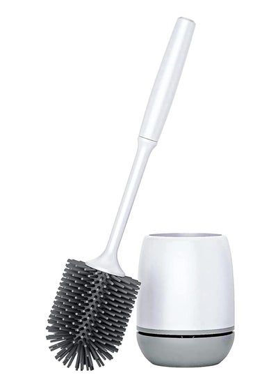 Buy Toilet Brush, Toilet Bowl Brush and Holder, Toilet Cleaner Brush for Bathroom, Floor Standing & Wall Mounted Toilet Scrubber Without Drilling in UAE