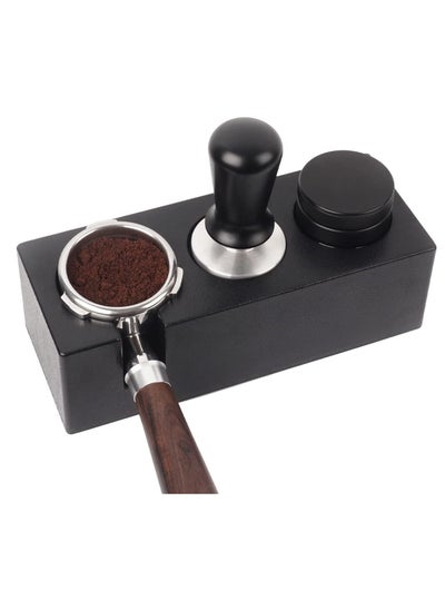 اشتري Coffee Filter Tamper Holder Espresso Tamper Mat Stand Tamper Station Base Non Slip for Cafe Coffee Espresso Machine Accessories- 3 Holes في السعودية