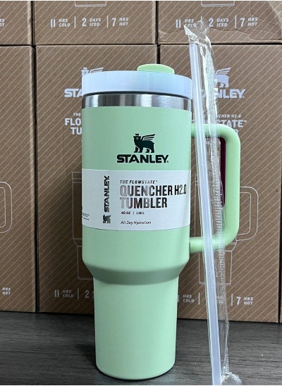 Buy Quencher H2.0 FlowState Stainless Steel Vacuum Insulated Tumbler with Lid and Straw for Water, Iced Tea or Coffee, Smoothie and More 40oz/1.18l in UAE