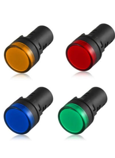 اشتري LED Pilot Panel Indicator Lamp | LED Voltage Indication Panel Light | Warning Light (RED+GREEN+BLUE+YELLOW) في الامارات