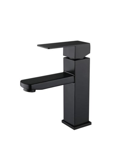 Buy Stainless Steel Basin Faucet Basin Sink Faucet Bathroom Sink Faucet Bathroom Fixtures Faucets Brushed Matte Black in Saudi Arabia