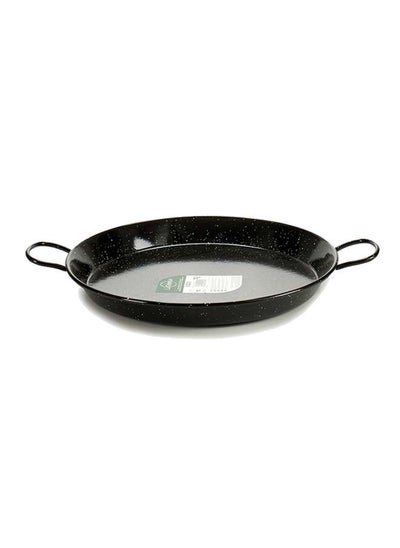 Buy Enameled Steel Paella Pan 38 cm, Black, Spain in UAE