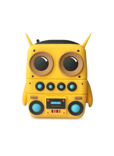 اشتري Cartoon Mini Bluetooth Speaker, Small Bluetooth 5.0 Speaker IP65 Wireless Bluetooth Mini Speaker Cute Robot Portable Wireless Speaker Miniature Wireless Robot Speaker for Home Camping Beach Outdoor في السعودية