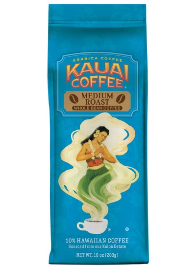 Buy Kauai Coffee Koloa Estate Medium Roast - Whole Bean Coffee, 10 oz Package in UAE