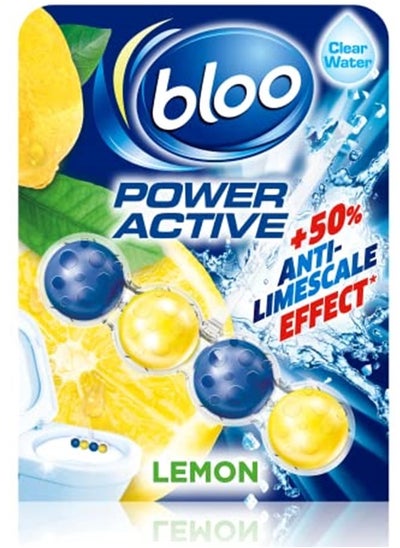 Buy Bloo Power Active Balls Lemon – Advanced Rim Block with Cleaning Foam, Anti-Limescale Protection, and Extra Freshness in UAE