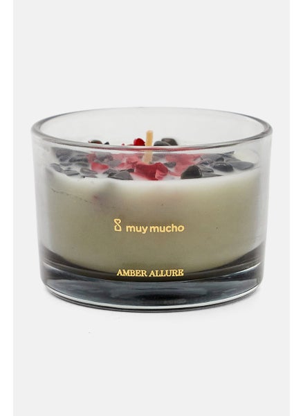 اشتري Amber Allure Scented Candle, Off White في الامارات