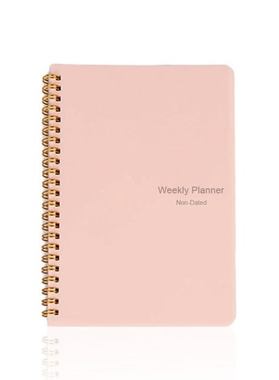 اشتري Daily Weekly Plan Schedule Organizer Notebook Weekly Goal Habit Schedule Office School Supplies, Pink في الامارات