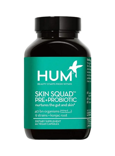 اشتري Skin Squad Pre + Probiotic يغذي الأمعاء والبشرة | مكملات غذائية تحتوي على 60 كبسولة نباتية في الامارات