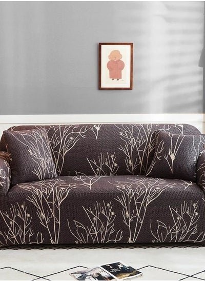 Buy Stretchable Sofa Cover Tree Design  1/2/3/4 Seater in UAE