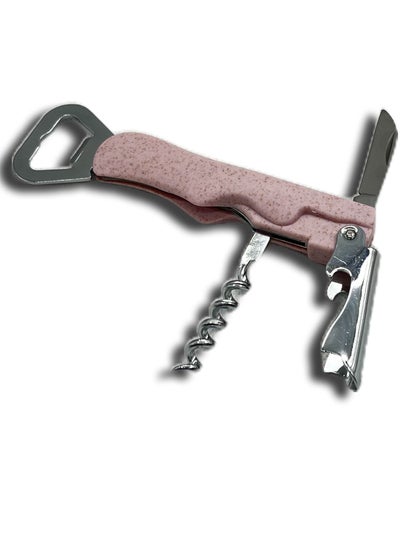 Buy Corkscrew Bottle Opener Pink in UAE