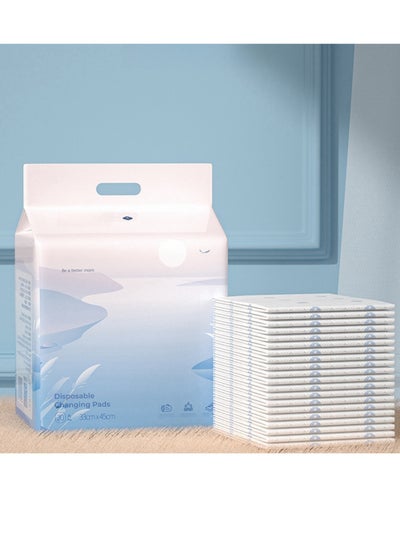 Buy Disposable Changing Mats, 33x45CM Baby Changing Pads Ultra-Absorbent Soft Leak-Proof Portable Diaper Changing Pad Liners, Pack of 20 in UAE