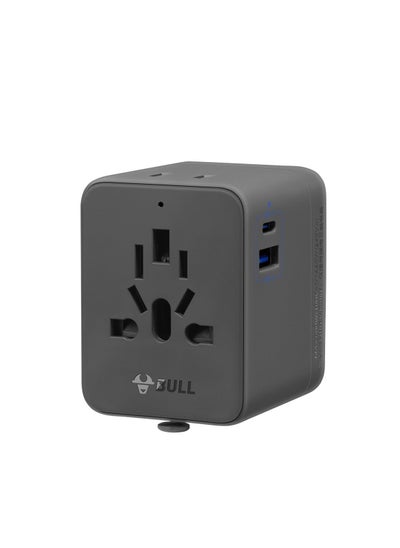 Buy Universal Travel Adapter International Plug Adapter Offers 6A Smart Power 3A/5V USB-CA Ports Multi AC Outlet All-in-One Power Plug Adaptor Worldwide Charger for EU US UK AU 200+ Countries (20W-1C1A) in Saudi Arabia