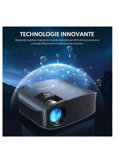 Proiettore 30000 lumen [Audio Dolby] 4K Wifi Bluetooth AMEELA 1080P Proiettore integrato oltre 100.000 Apps supportate con IOS/Android