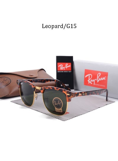 Buy High Quality Men's Sunglasses Metal High-end Sunglasses Leopard Frame with UV Lenses in Saudi Arabia