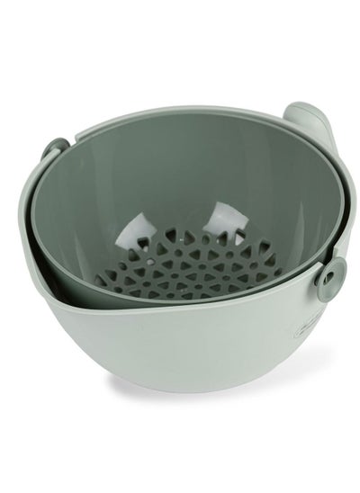 Buy Drain Basket Grey Green in Saudi Arabia