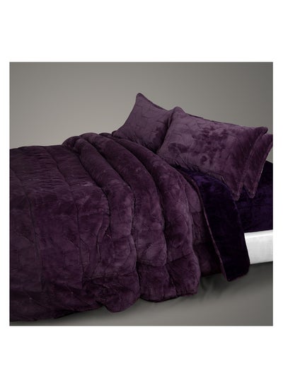 Buy quilt set Spanish fur 3 pieces size 220 x 240 cm model 698 from Family Bed in Egypt