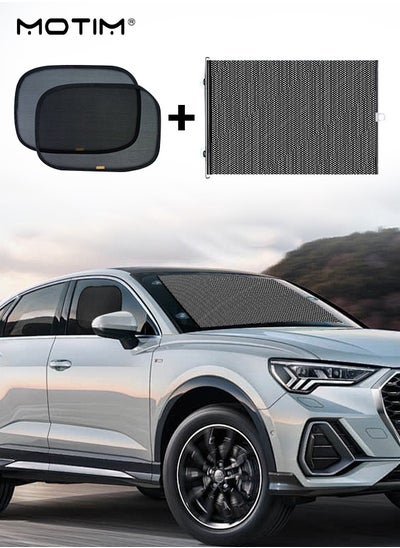 اشتري 1 Roller Car Sun Shade Car Windshield Sunshade Sun Protector 125cm*58cm, 2 Pcs Car Side Window Sunshade for Baby Block over UV Rays 100 SPF for Sun Protection Fit on Cars Trucks and SUVs في السعودية