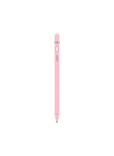Buy Touch Pen 100mAh, 1.45mm Soft Fine Tip, Built in Micro USB Charging, Easy to Use Touch Stylus Pen For iOS/Android Phones, iPad, Tablets - Pink in UAE