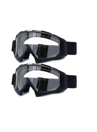 Buy Adult Dirt Bike Goggles, KASTWAVE 2-Pack ATV Motorcycle Goggles for Youth, Dirt Bike Goggles, Windproof ATV Goggles, Dust Proof Racing Goggles for Child, Youth, Teens, Men and Women in Saudi Arabia