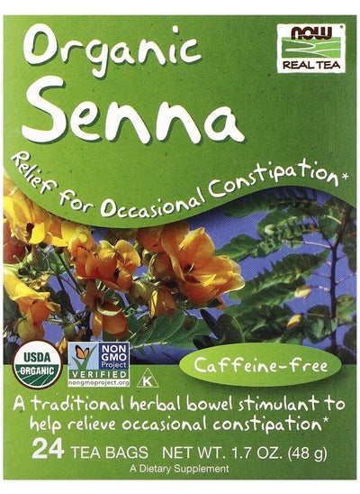 Buy Real Tea Organic Senna Caffeine-Free 24 Tea Bags 1.7 oz (48 g) in UAE