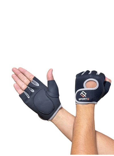 Buy Fitness Gloves for Men Women Breathable Half Finger Sports Gloves, Anti-Slip Shock Absorption Sports Gloves, Suitable for Gym, Outdoor Cycling, Climbing in Egypt