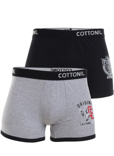 Buy Bundle Of Two Plain Comfy Soft Boxer Briefs in Egypt